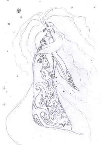 Образ зимы раскраска