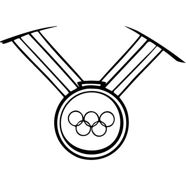 Медаль раскраска для детей