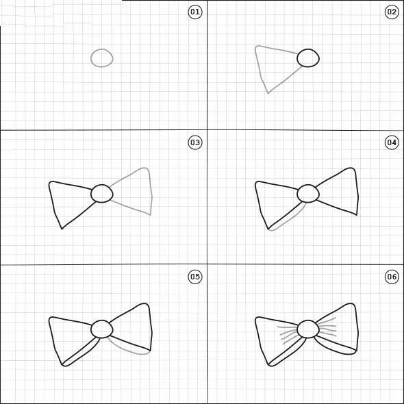 Красивый бантик рисунок