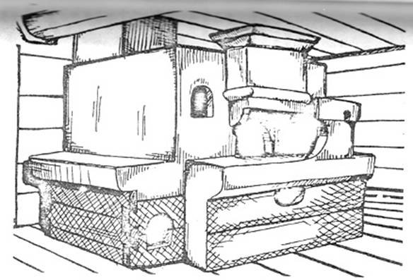 Печка рисунок