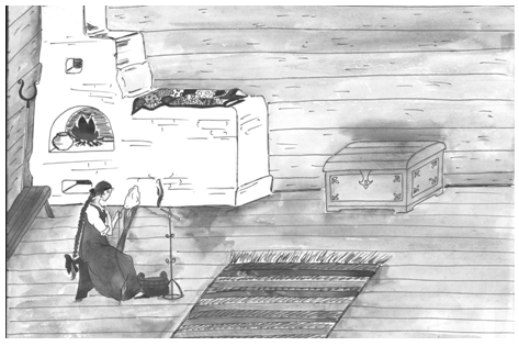 Русская печь рисунок карандашом (43 фото)