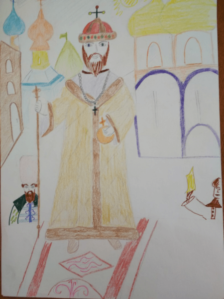 Царь раскраска