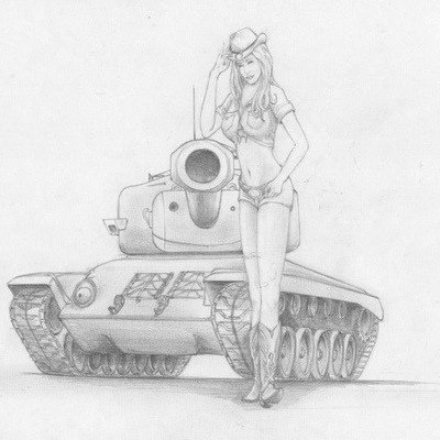 Рисунки ворлд оф танк карандашом