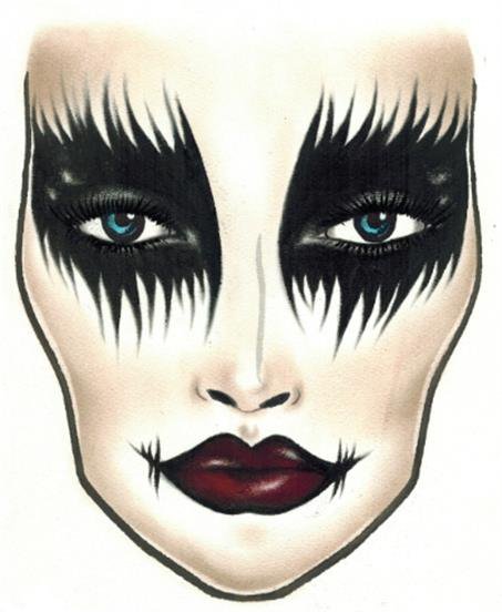 Эскиз маски для лица