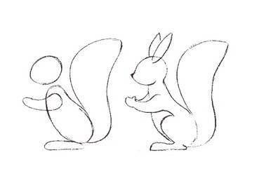 Раскраска о царе Салтане Белочка