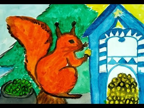 Рисунок белки карандашом из сказки о царе салтане (45 фото)