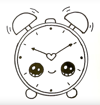 Будильник трафарет
