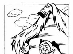 Старуха у разбитого корыта раскраска