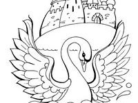 Рисование в подготовительной группе Царевна лебедь