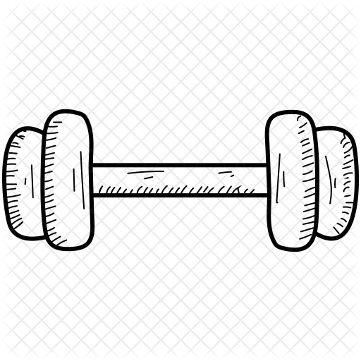 Гантеля нарисованная