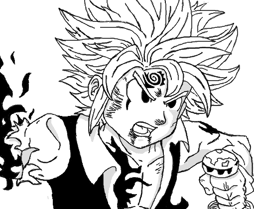 7 Смертных грехов Мелиодас карандашом