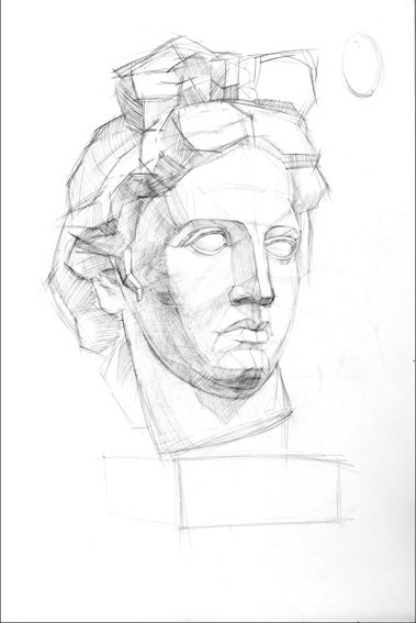 Венера Милосская скульптура рисунок Академический