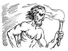 Прометей рисунок карандашом легкий