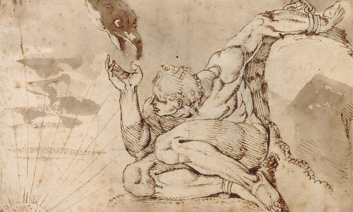 Мифы древней Греции иллюстрации Прометей