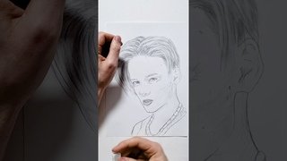 Портрет Егора шипа карандашом