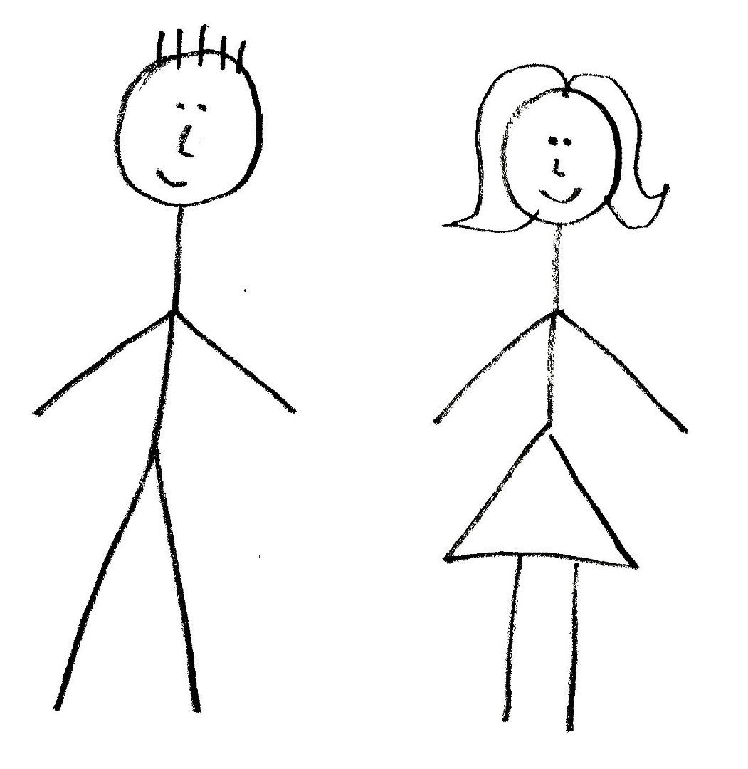 Схема рисования человека для детей