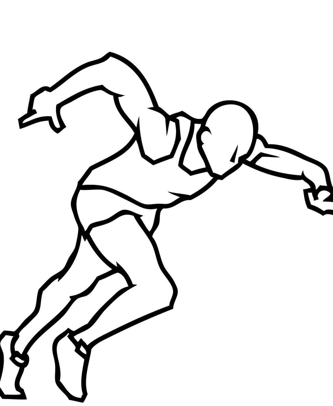 Зарисовки спортсменов в движении