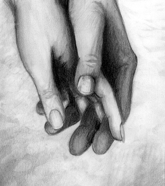 Рука в руке рисунок карандашом