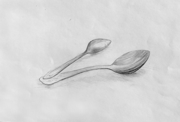 Рисование ложкой