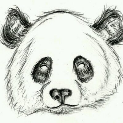Лёгкие рисунки панды