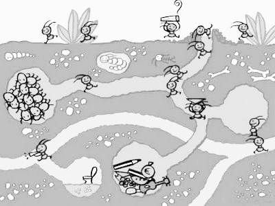 Рисование Муравейник