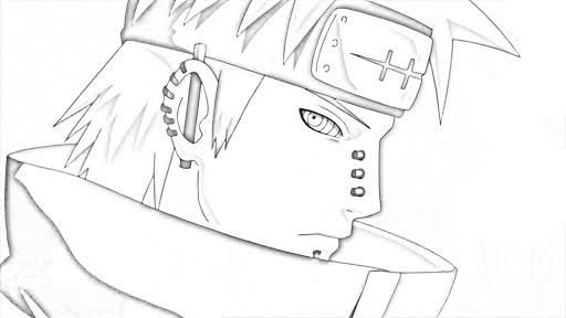 Раскраска Акацуки Пейн