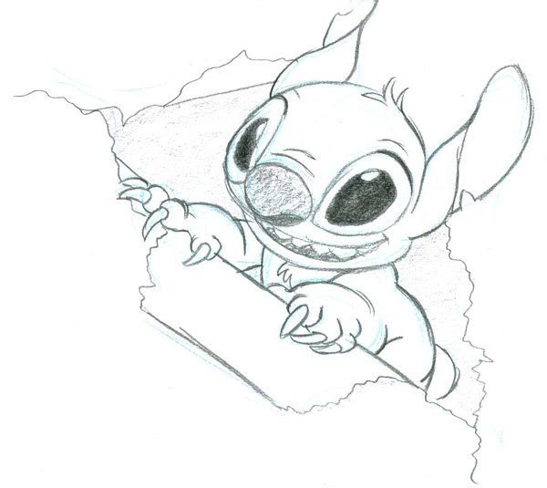 Легкий рисунок Стича
