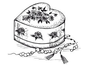 Шкатулка раскраска для детей