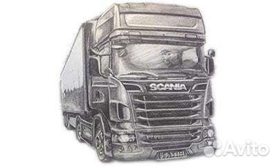 Раскраска тягач Скания s500