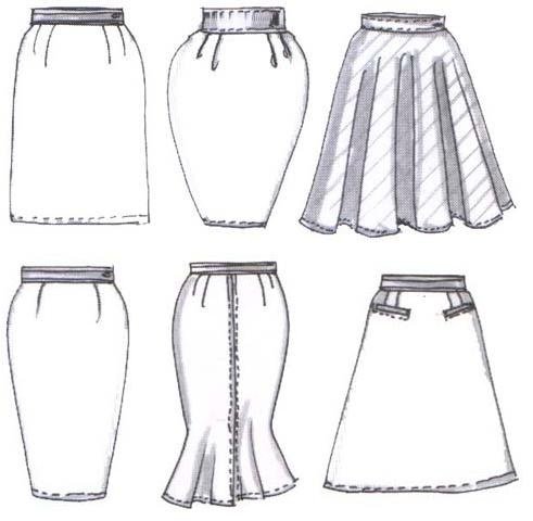 Эскиз юбки