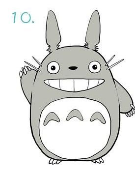 Тоторо для срисовки