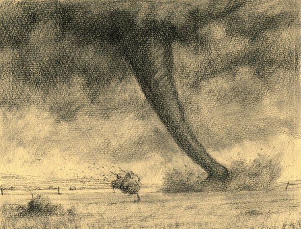 Торнадо карандашом