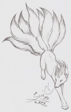 Раскраски лисы Мифические