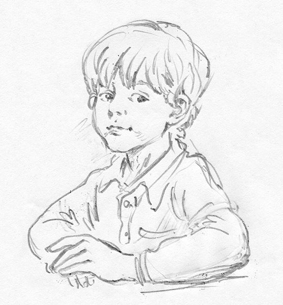 Рисунок мальчика карандашом (50 фото)
