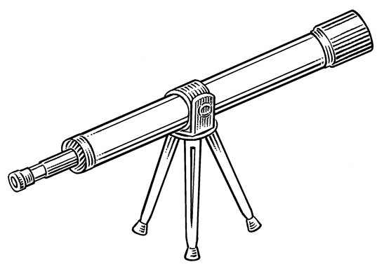 Телескоп раскраска