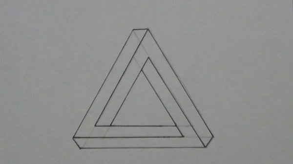 Треугольник рисунок карандашом