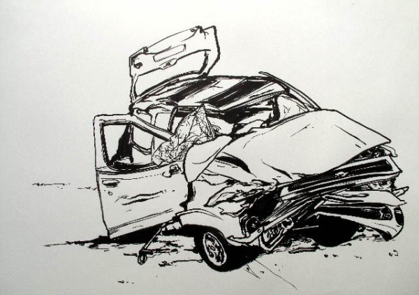 Раскраски поломанные машины