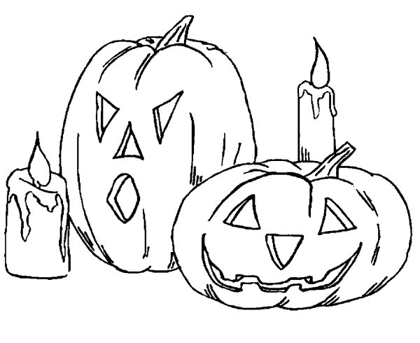 Раскраска Хэллоуин