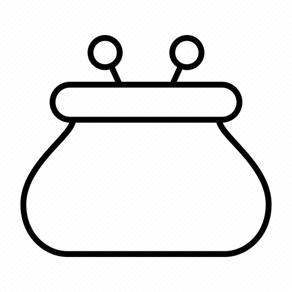 Иконка кошелек на прозрачном фоне