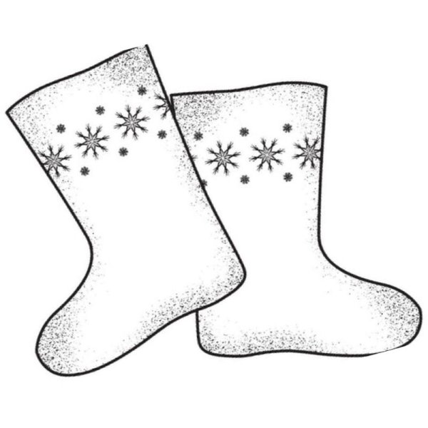 Валенки раскраска