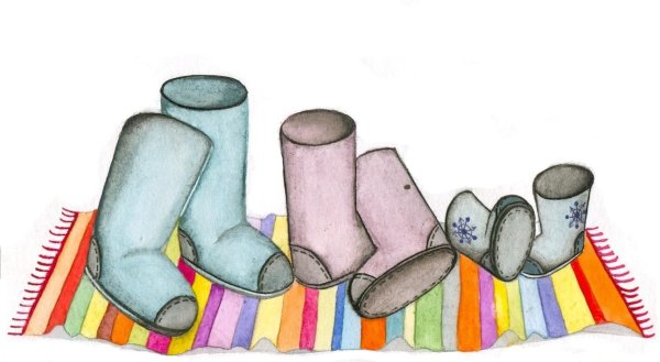 Валенки мультяшные