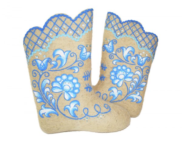 Расписные валенки Гжель