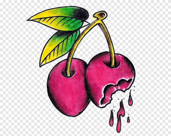 Вишня тату эскиз