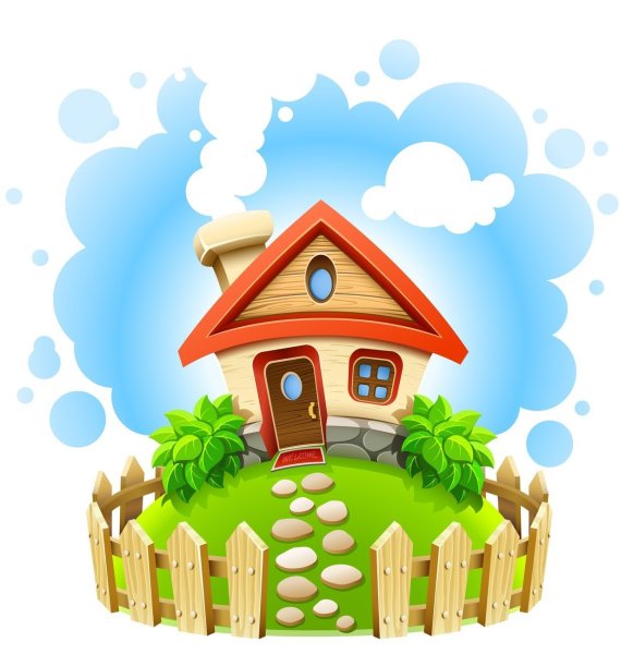 Домик в деревне логотип