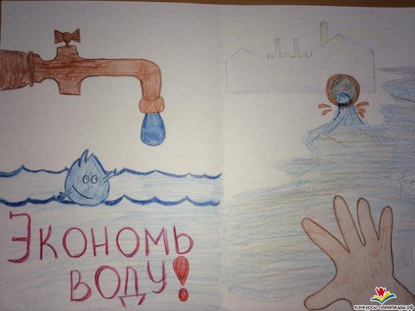 Рисунок берегите воду