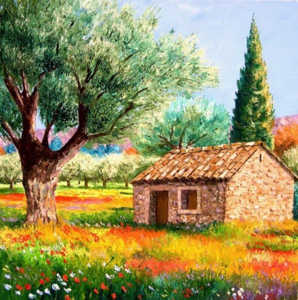 Летний пейзаж для детей