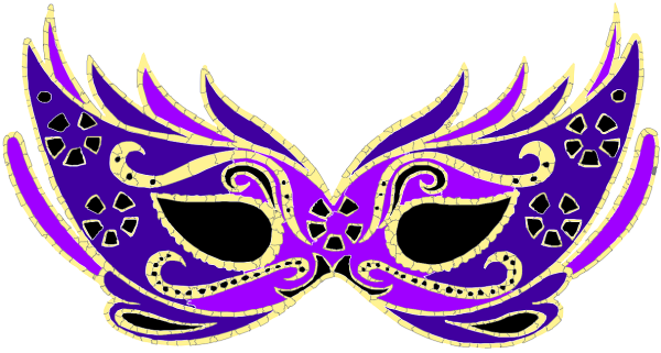 Трафарет карнавальной маски