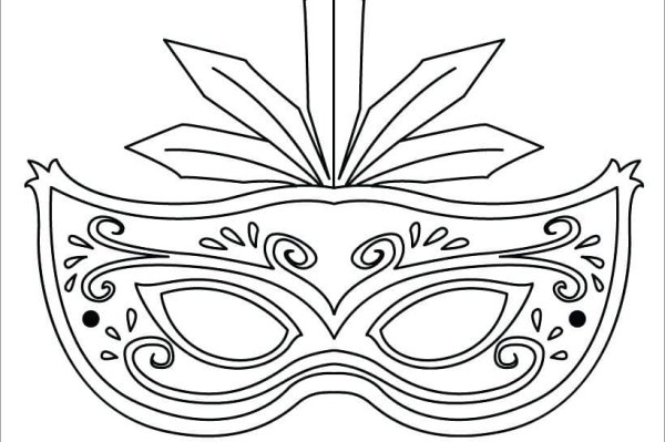 Эскиз маски карнавальной
