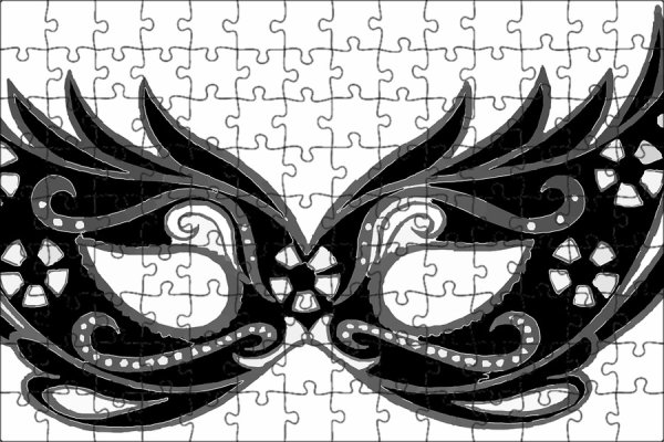 Трафарет карнавальной маски