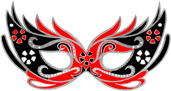 Трафарет карнавальной маски